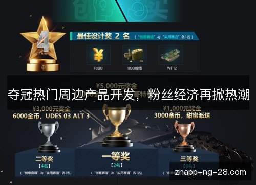 夺冠热门周边产品开发，粉丝经济再掀热潮